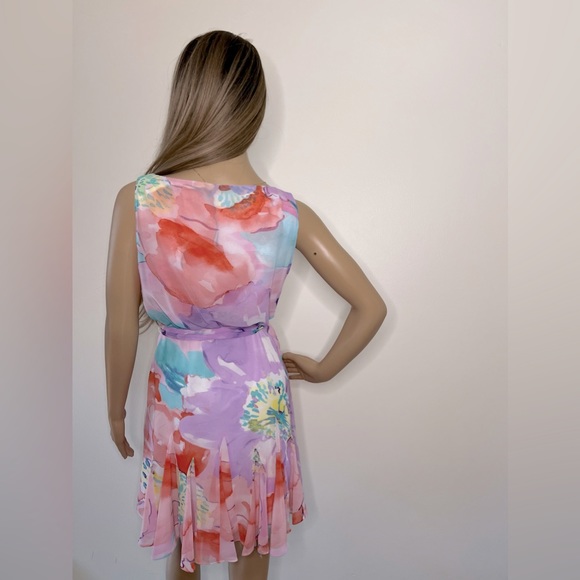Ralph Lauren Women’s Floral Flare Georgette Mini Dress - Picture 3 of 7